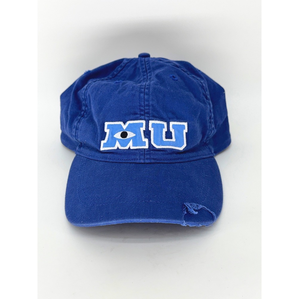 Disney Parks MU Monsters University INC Distressed Blue Dad Hat Cap Unisex Adult